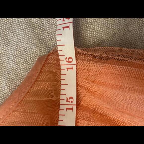 TOPSHOP Coral Pleated Dress Size 6 - Picture 7 of 10